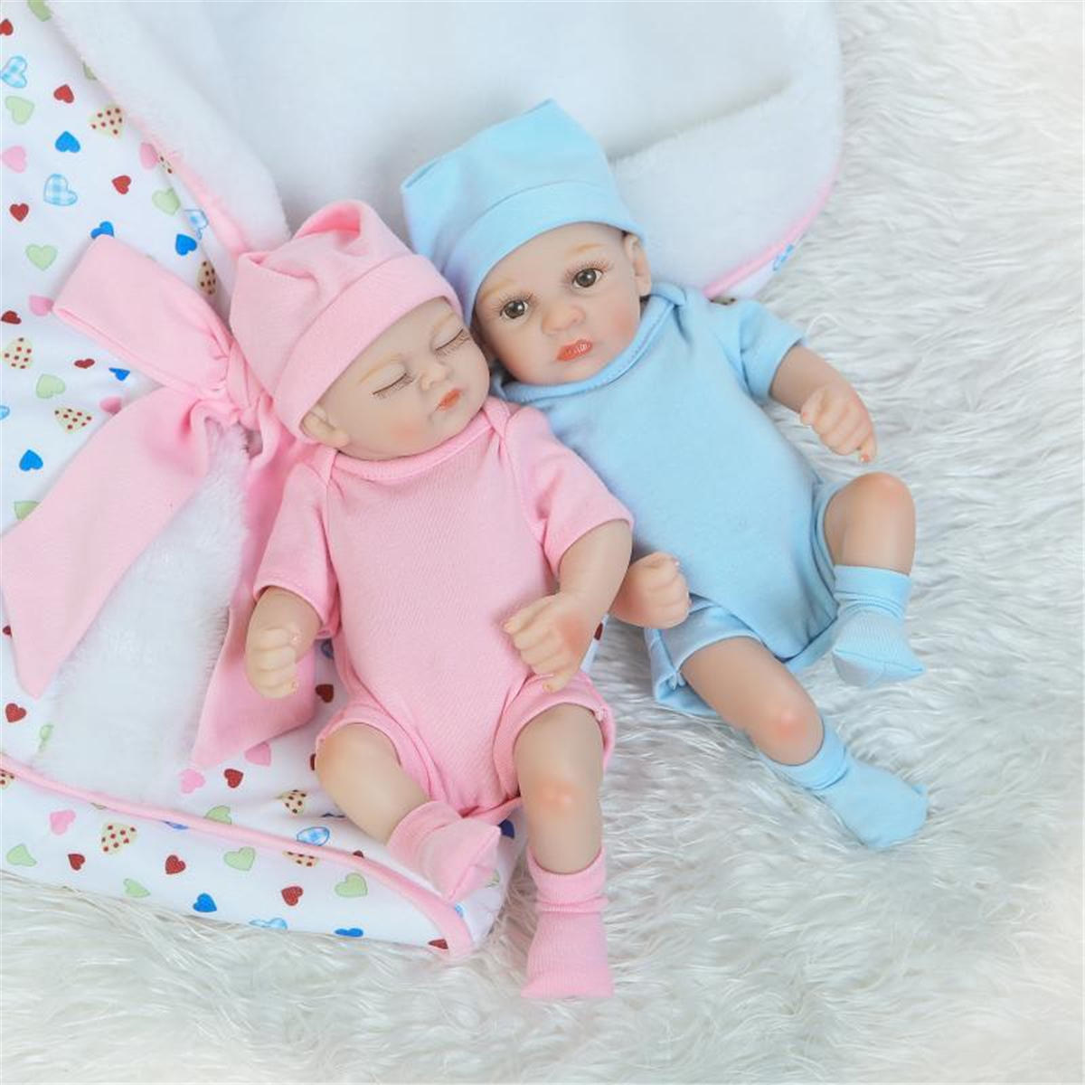 Share to: NPK 10 Inch 26cm Newborns Reborn Baby Soft Silicone Doll Handmade Lifelike Baby Girl Dolls Play House Toys Birthday Gift - Pink