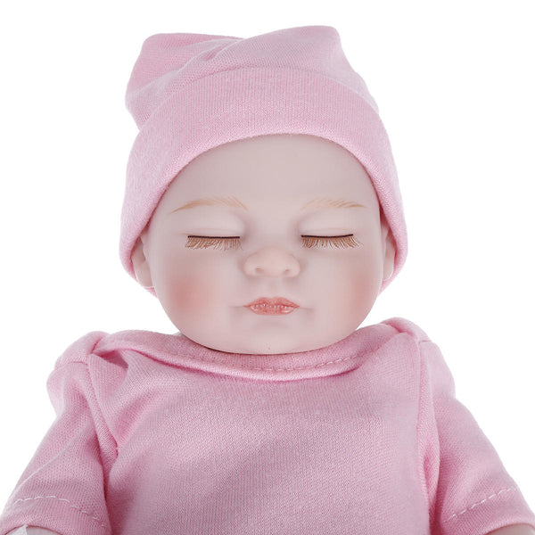 Share to: NPK 10 Inch 26cm Newborns Reborn Baby Soft Silicone Doll Handmade Lifelike Baby Girl Dolls Play House Toys Birthday Gift - Pink