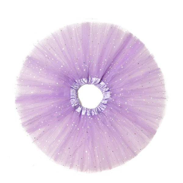 Baby Girls Princess Sequins Ballet Dance Tutu Skirt - Purple
