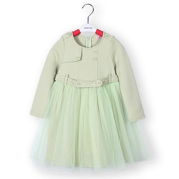 Baby Children Girls Dress Princess Long Sleeve Tutu Skirt - 3-4Y