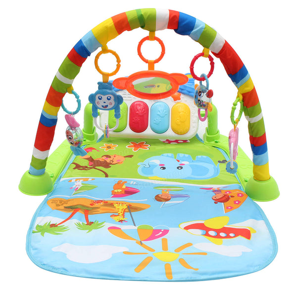 3 in 1 Baby Infant Gym Soft Playmat & Fitness Music Lights Fun Piano Carpet Gift