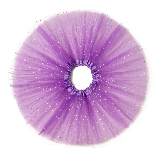 Baby Girls Princess Sequins Ballet Dance Tutu Skirt - Purple