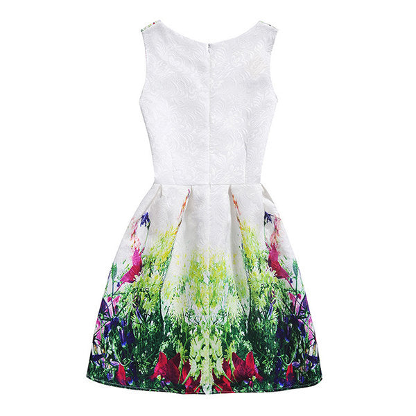 Kid Girls Sleeveless O-Neck Printed Dress - #1 150