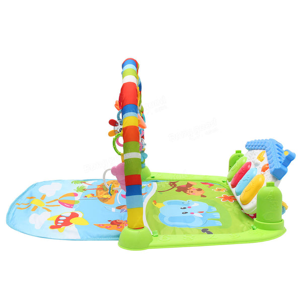 3 in 1 Baby Infant Gym Soft Playmat & Fitness Music Lights Fun Piano Carpet Gift