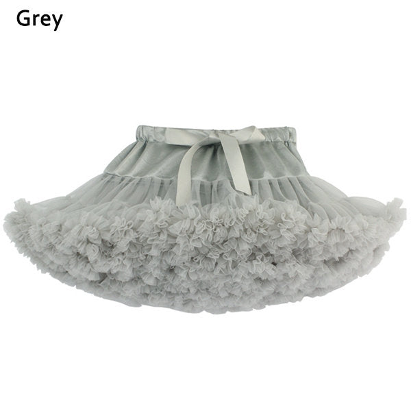 Kid Girls Lovely Bowknot Tulle Dance Princess Tutu Skirts Multi Colors - Pink M