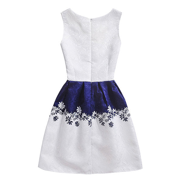 Kid Girls Sleeveless O-Neck Printed Dress - #1 150