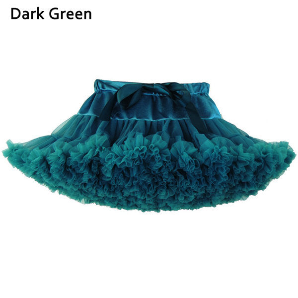 Kid Girls Lovely Bowknot Tulle Dance Princess Tutu Skirts Multi Colors - Pink M