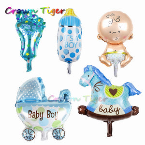 baby hat toy 5pc Cute cartoon Baby Boys Girls birthday Balloons Stroller Funny infant Kids classic Toys for Birthday decor Gift